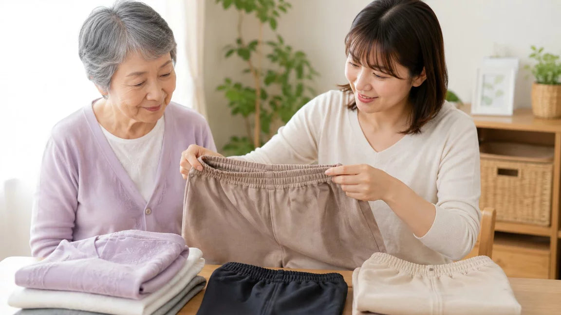 紙パンツを使用されている場合のサイズ選び