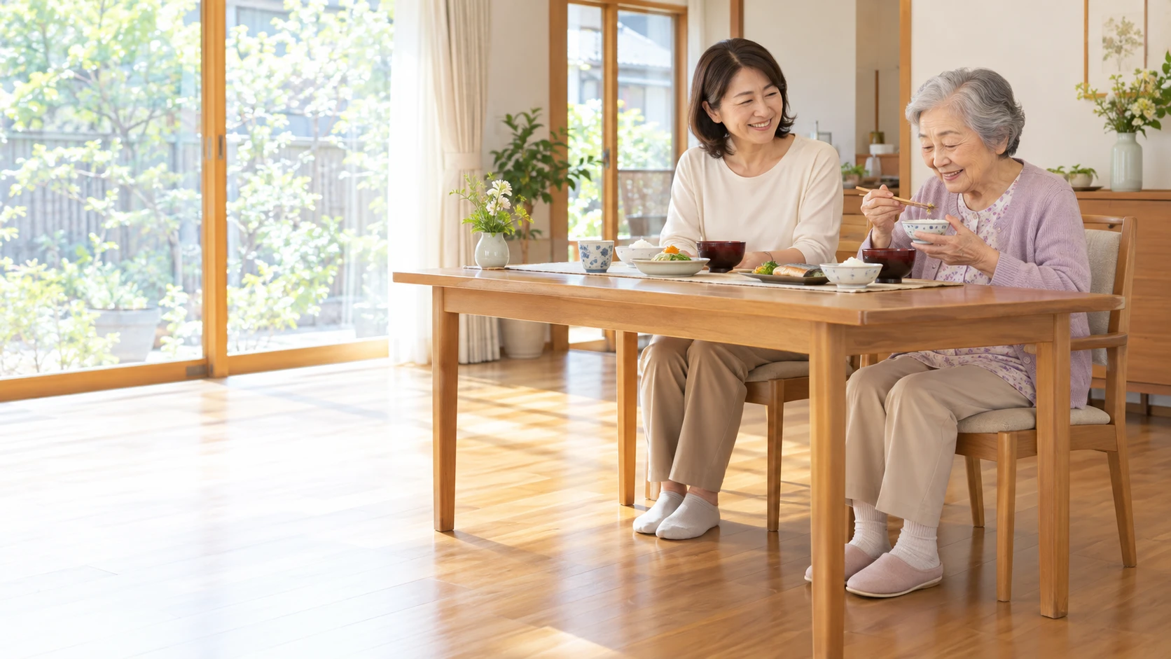 食事介助の基本|食べやすい姿勢と環境づくりのポイント